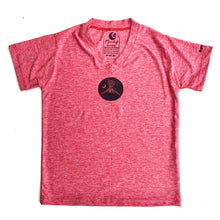 Cargar imagen en el visor de la galería, Polera roja cuello V manga corta