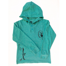 Cargar imagen en el visor de la galería, Capucha turquesa