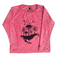 Cargar imagen en el visor de la galería, Polera roja cuello redondo manga larga