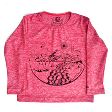 Cargar imagen en el visor de la galería, Polera roja cuello redondo manga larga