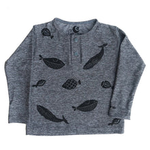 Cargar imagen en el visor de la galería, polera ploma cuello redondo manga larga