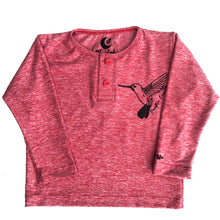 Cargar imagen en el visor de la galería, Polera roja cuello redondo manga larga