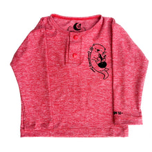 Cargar imagen en el visor de la galería, Polera roja cuello redondo manga larga